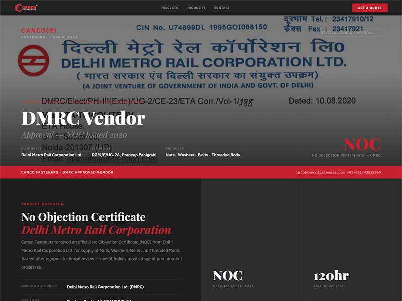 Project DMRC Approval