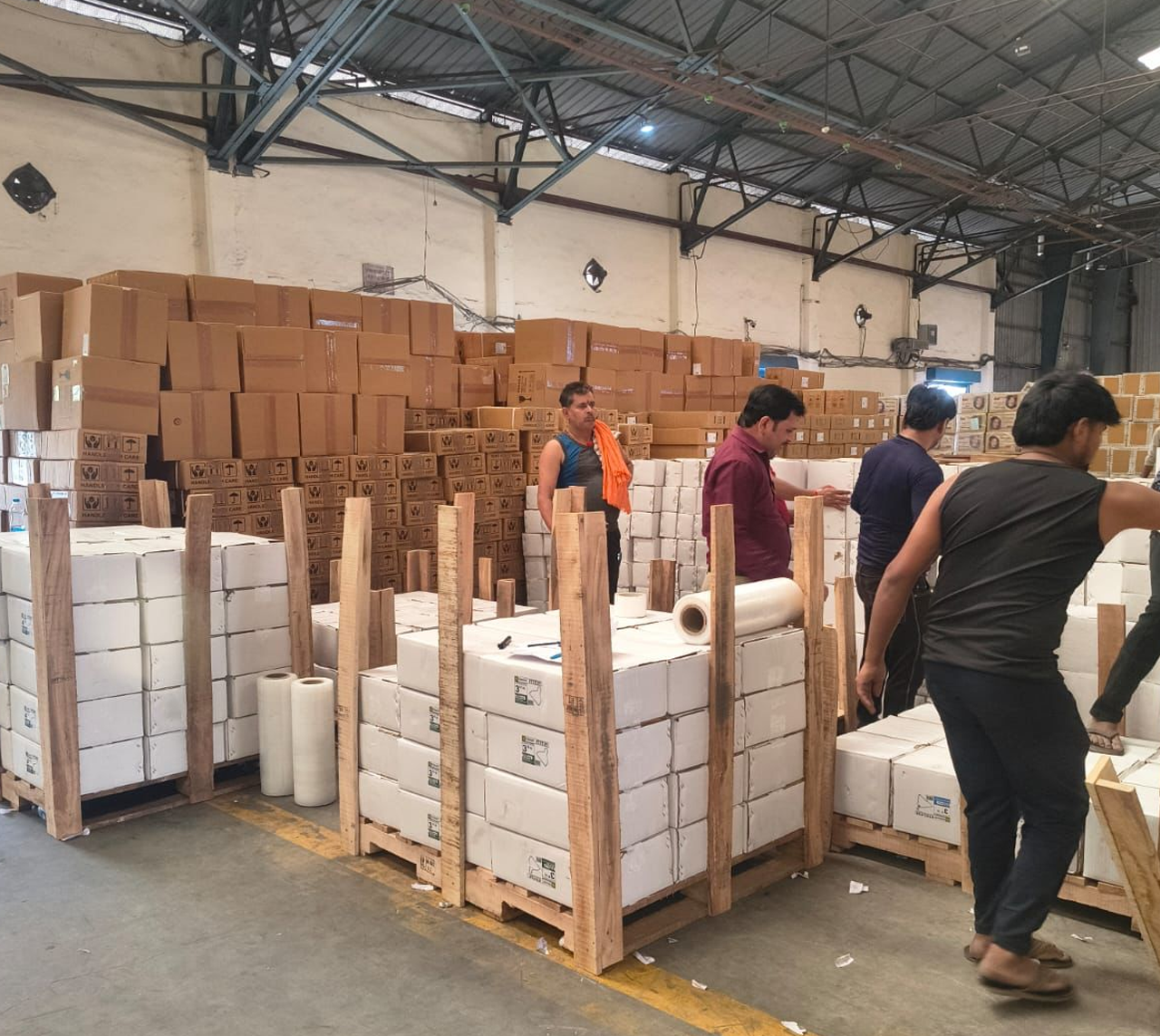 Export-Ready dispatch in preparation by our hardworking team